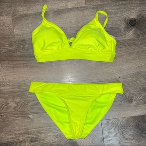Neon yellow bikini